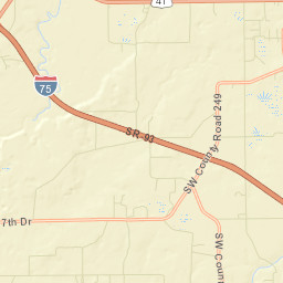 Adams Florida Street Map