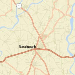 Narayangarh Street Map