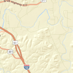 Kimble County Street Map