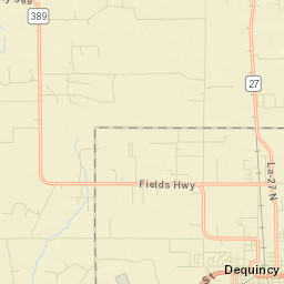 DeQuincy Street Map