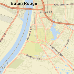 Baton Rouge Street Map