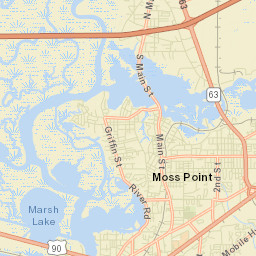 Escatawpa Street Map