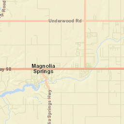 Magnolia Springs Alabama Street Map