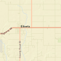 Elberta Alabama Street Map