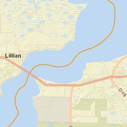 Lillian Alabama Street Map