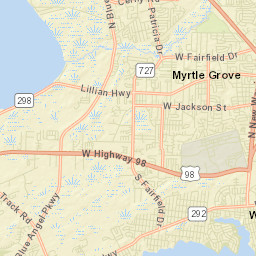 West Pensacola Florida Street Map