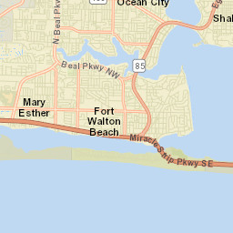Shalimar Florida Street Map