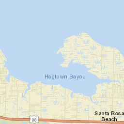 Santa Rosa Beach Florida Street Map