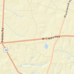 Waukeenah Florida Street Map