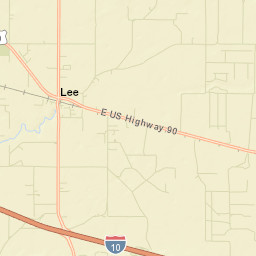 Lee Florida Street Map