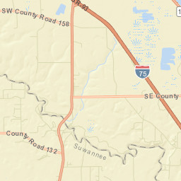Suwannee Springs Florida Street Map