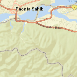 Paonta Sahib Street Map