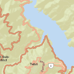 Tehri Street Map