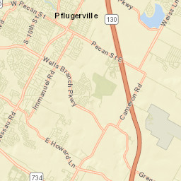 Pflugerville Street Map