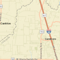 Carencro Street Map