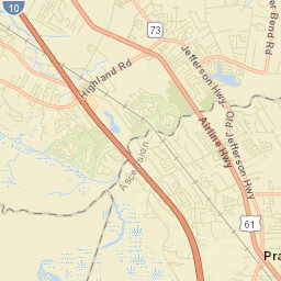 Prairieville Street Map