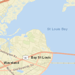 Bay Saint Louis Street Map