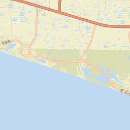 Watercolor Florida Street Map