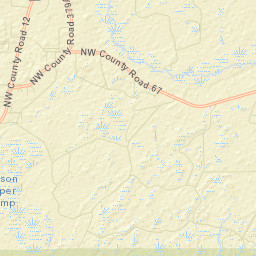 Woods Florida Street Map