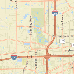 Pickettville Florida Street Map