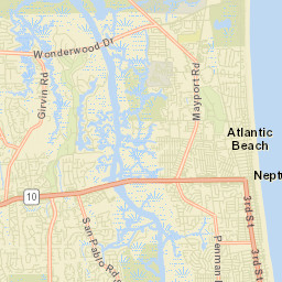 Wonderwood Florida Street Map