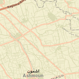 Ashmūn Street Map