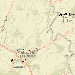 Shibīn al Qanāṭir Street Map