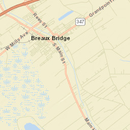 Breaux Bridge Street Map
