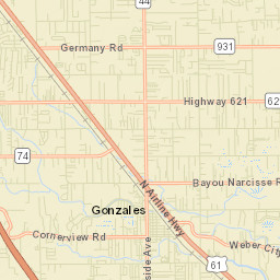 Gonzales Street Map