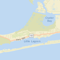 Oyster Bay Alabama Street Map