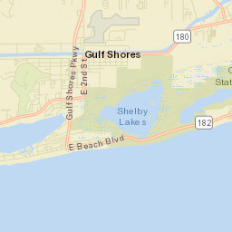 Gulf Shores Alabama Street Map