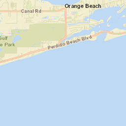 Orange Beach Alabama Street Map