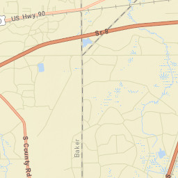 Mattox Florida Street Map