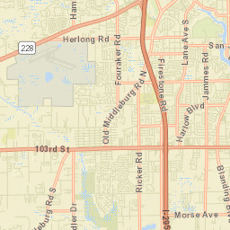 Westwood Florida Street Map