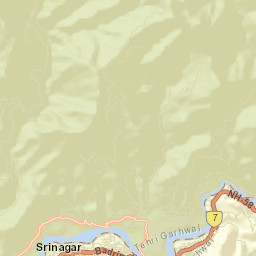Srinagar Street Map