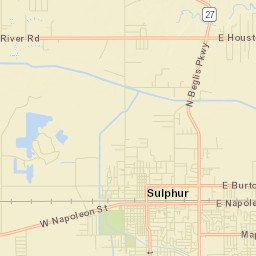 Calcasieu Parish Street Map