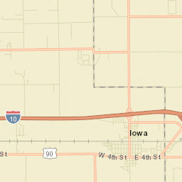 Iowa Street Map