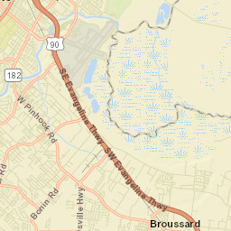 Broussard Street Map