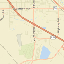 Ascension Parish Street Map