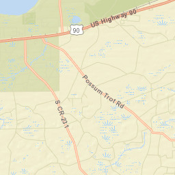 Olustee Florida Street Map
