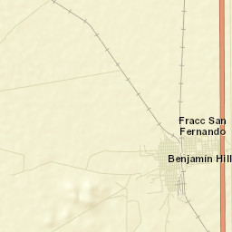 Benjamín Hill Street Map
