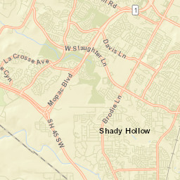 Shady Hollow Street Map