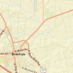 Brenham Street Map