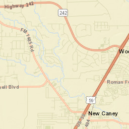 Woodbranch Street Map