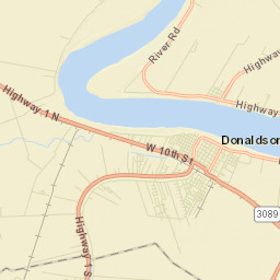 Donaldsonville Street Map