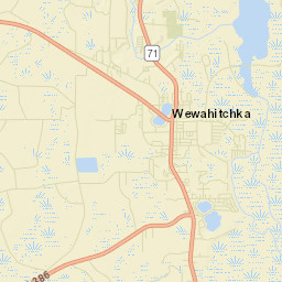 Wewahitchka Florida Street Map