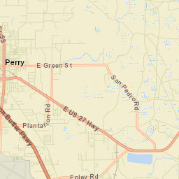 Perry Florida Street Map
