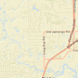 Rattlesnake Bend Florida Street Map