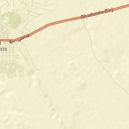 Ghadāmis Street Map