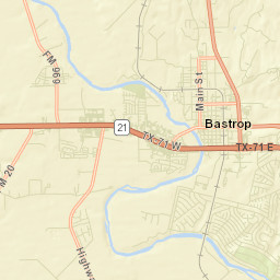 Bastrop County Street Map